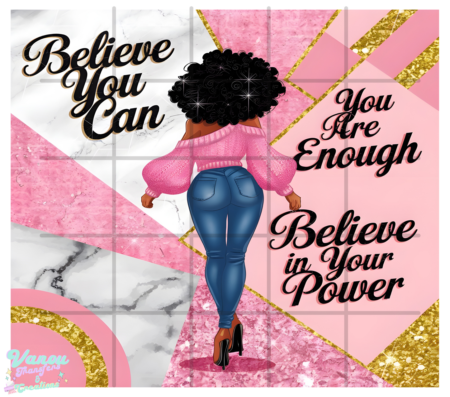 Believe you can 20oz skinny tumbler PNG sublimation/vinyl