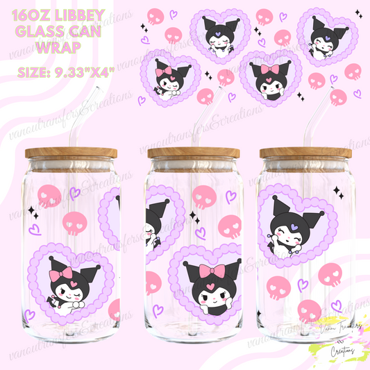 Kawaii cartoon UV DTF cup wrap