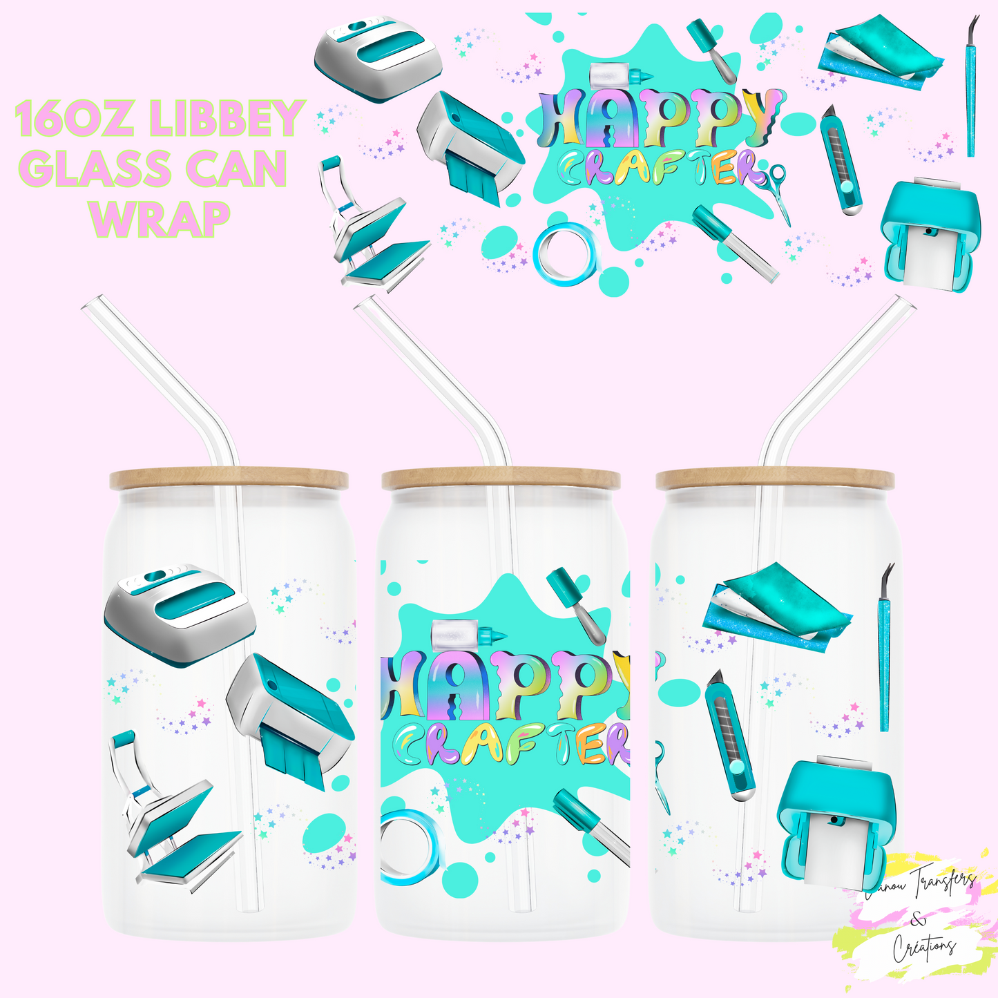 Happy crafter  UV DTF cup wrap