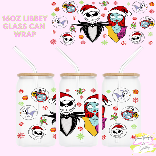 Cartoon Christmas UV DTF cup wrap