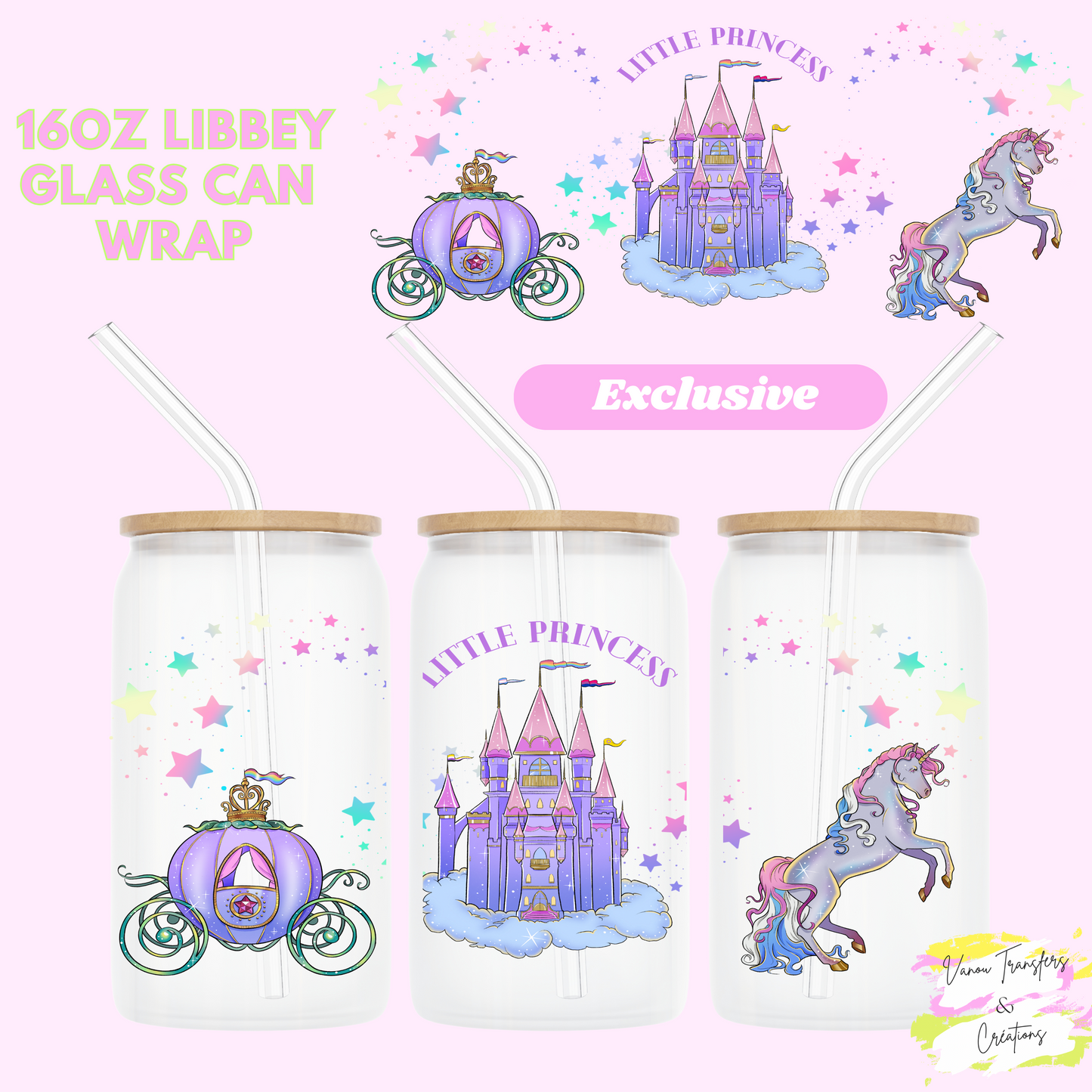 Little princess UV DTF cup wrap