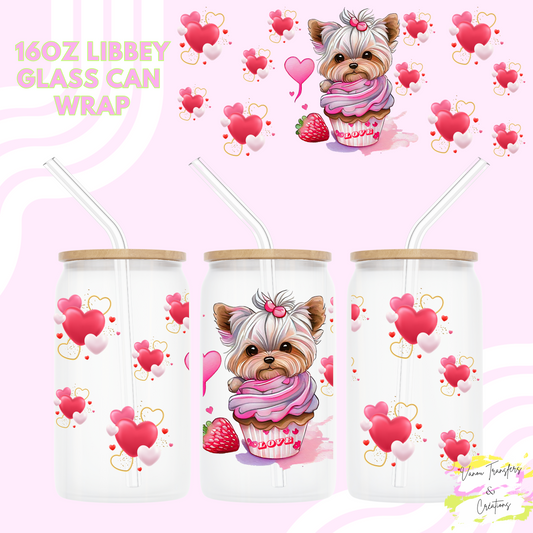 Little puppy UV DTF cup wrap