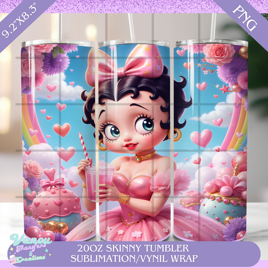 wonderland love 20oz skinny tumbler PNG sublimation/vinyl