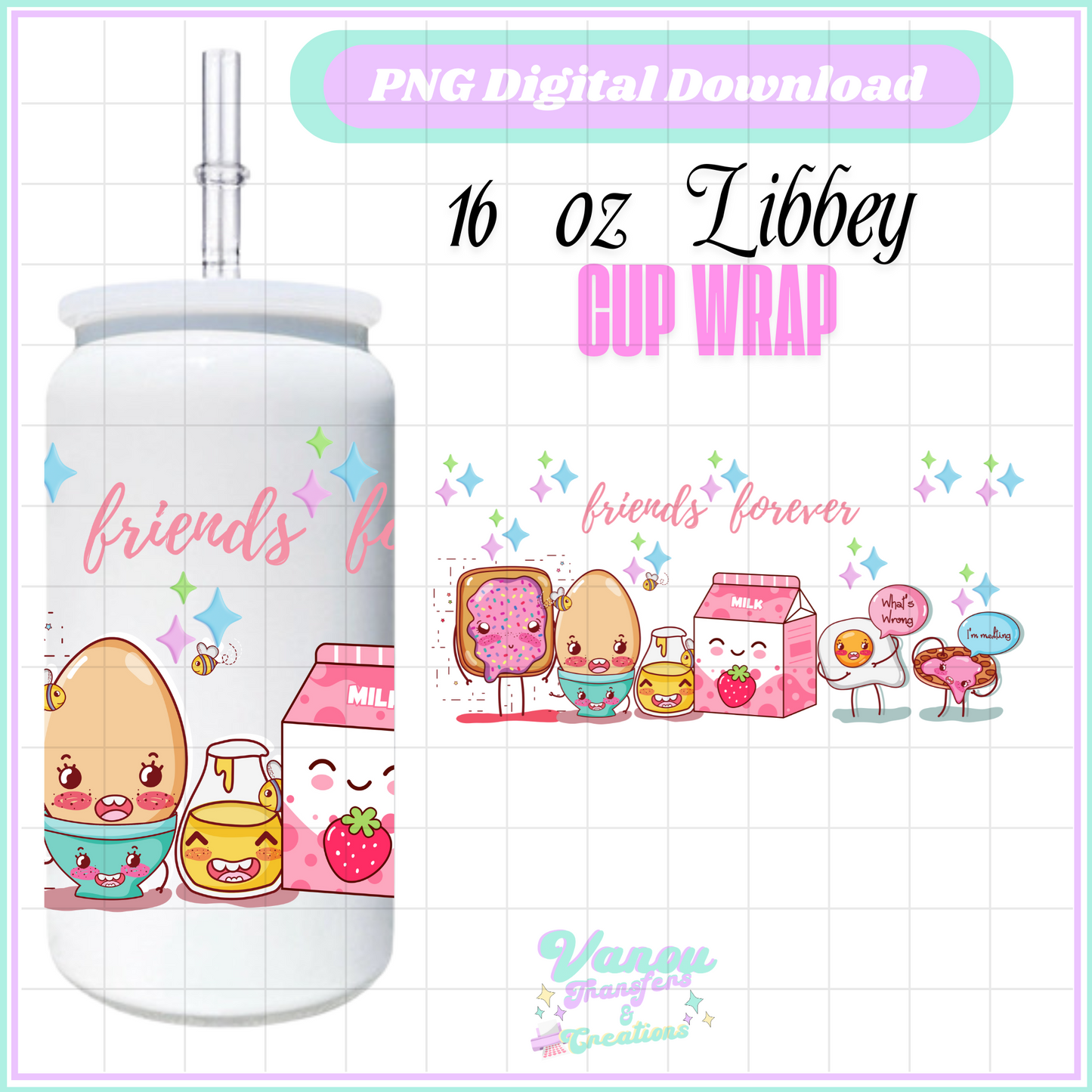 Friends forever libbey cup PNG