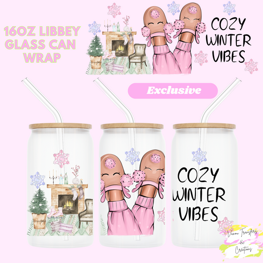 Cozy winter vibes #1 UV DTF cup wrap