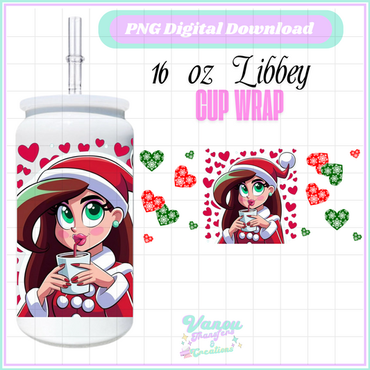 Hot cocoa libbey cup PNG