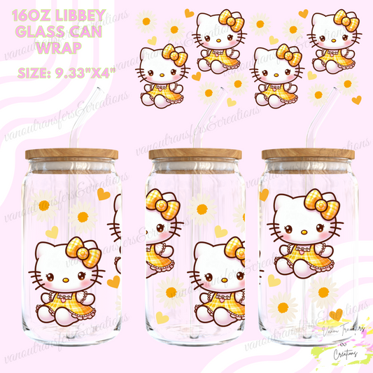 Kawaii kitty #2 UV DTF cup wrap