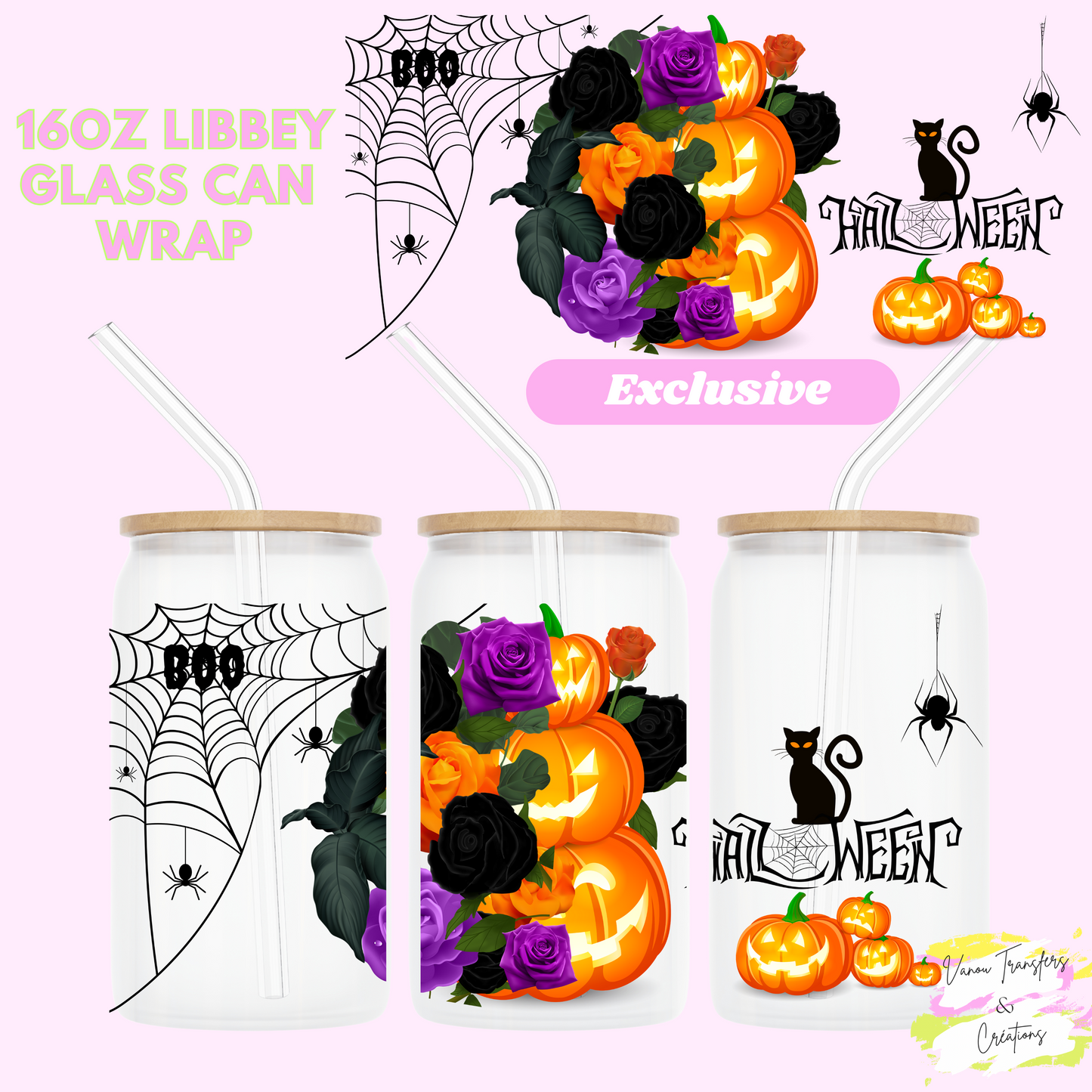 Halloween UV DTF cup wrap