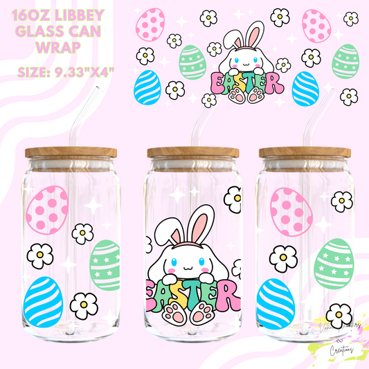 Kawaii easter UV DTF cup wrap